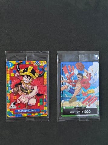 Bandai - 2 Verzegelde kaart - One Piece One Piece Card Game, Nieuw