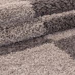 Rond Shaggy Vloerkleed | Gala | Taupe | 200x200 cm, Huis en Inrichting, Stoffering | Tapijten en Kleden, Verzenden, Nieuw
