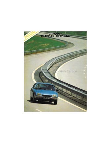 1980 CITROËN CX REFLEX | ATHENA BROCHURE NEDERLANDS, Boeken, Nieuw, Author