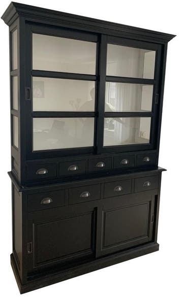 Buffetkast zwart Schalkhaar 150cm, Ophalen of Verzenden, Nieuw