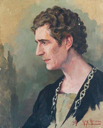 Max Léon Moreau (1902-1992) - Portrait jeune homme, Antiek en Kunst