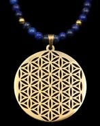 Lapis lazuli - Fleur de Vie - Genezing, Vibratoire Harmonie, Antiek en Kunst