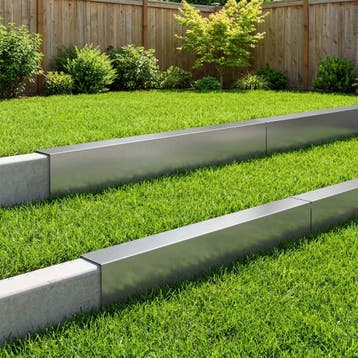 vidaXL Afdekprofiel voor tuinafboording 10 st 100 x 15 x 15, Verzenden, Nieuw