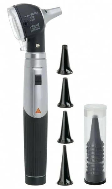 Heine Mini 3000 LED F.O. Otoscoop Met 5 x oortips 2,5 en 4mm, Diversen, Verzenden, Nieuw