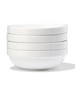 HEMA Schaaltje 15x5.2cm porselein wit - 4 stuks, Verzenden, Nieuw