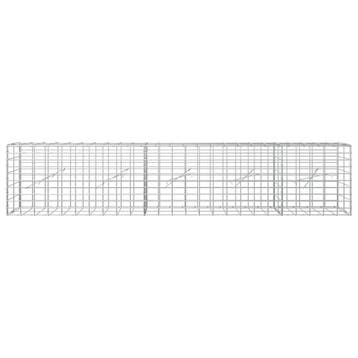 vidaXL Gabion met 5 mm Draad en 5x10 cm Gaas 250x10x50 cm, Verzenden, Nieuw, IJzer