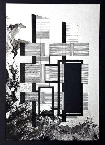 Eugène Eechaut (1928-2019) - Abstract ink composition