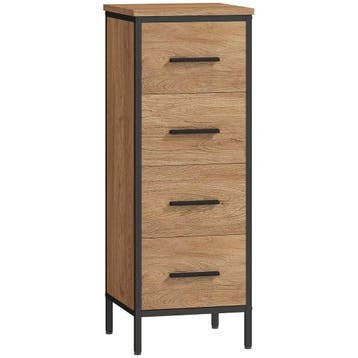 TRUUSK Badkamerkast - 4 Lades - Compact - Industriële Stijl, Verzenden, Nieuw