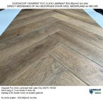 KOOPZONDAG Visgraat Pvc Click Natuur Eik 3 X Kleur €24,95m2, 75 m² of meer, Grijs, Nieuw, Visgraat Pvc click