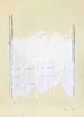 Mario Schifano (1934-1998) - Monocromo bianco, Antiek en Kunst