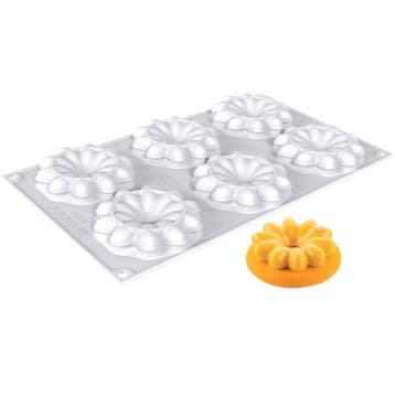 Silikomart Siliconen Bakvorm Bloem (6x) Ø7,7cm, Verzenden, Nieuw