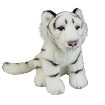 Witte tijger knuffel - pluche - 28 cm - dierenknuffel, Verzenden, Nieuw