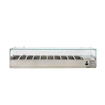 HCB Opzetkoelvitrine - Saladière met glas - 10 x 1/4 GN -, Verzenden, Nieuw in verpakking