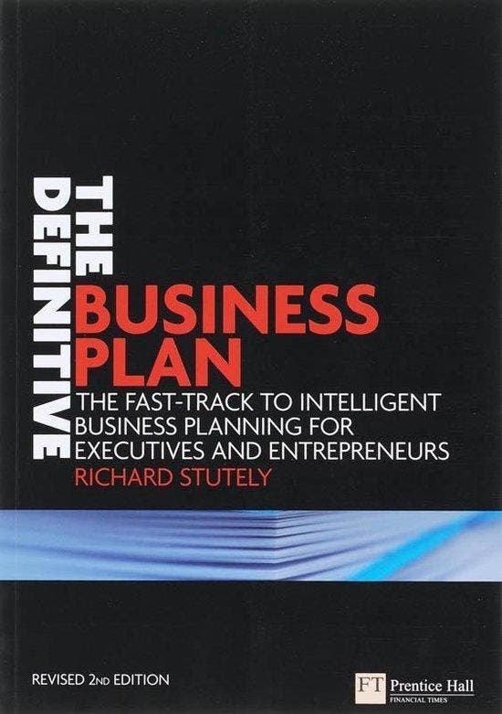 Definitive Business Plan 9780273710967 Richard Stutely, Boeken, Taal | Engels, Gelezen, Verzenden