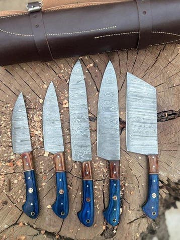 Keukenmes - Kitchen knife set - Staal, Levend koolstofstaal