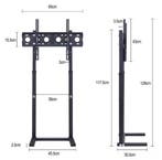 Hoge TV Vloerstandaard 32-65 inch Verstelbaar, Verzenden, Nieuw