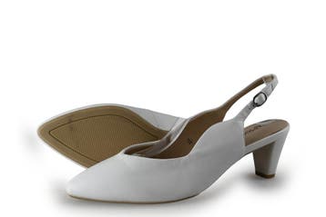 Caprice Slingbacks in maat 39 Wit, Verzenden, Wit, Zo goed als nieuw, Caprice