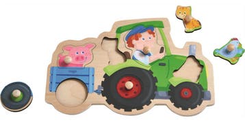 Haba vormenpuzzel dolle trekkerrit  van €14,99 voor €7,49, Ophalen of Verzenden, Nieuw