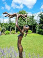 sculptuur, Moeder met kind - 60 cm - Brons