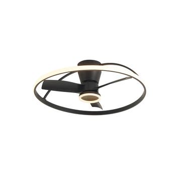 Plafondventilator zwart incl. LED met afstandsbediening -, Verzenden, Nieuw, Metaal, Modern