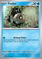 Feebas 035/182 reverse holo Paradox Rift, Hobby en Vrije tijd, Verzamelkaartspellen | Pokémon, Ophalen of Verzenden, Nieuw, Losse kaart