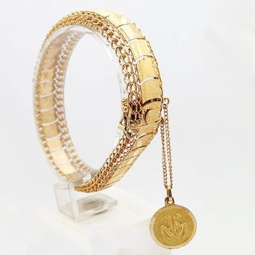 Armband - 18 karaat Geel goud, Sieraden, Tassen en Uiterlijk, Armbanden, Nieuw