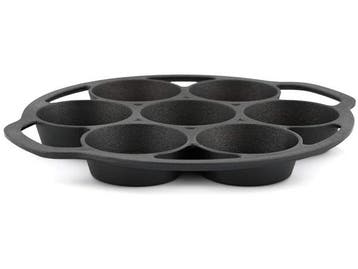 Veiling - BBQ-Toro Gietijzeren muffinvorm voor 7 muffins, Gebruikt