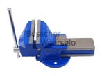 Bankschroef - bek 125mm - vast - Blauw, Doe-het-zelf en Verbouw, Gereedschap | Handgereedschap, Ophalen of Verzenden, Nieuw