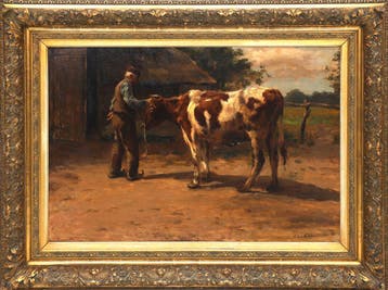 Fedor van Kregten (1871-1937), Boer met zijn stier