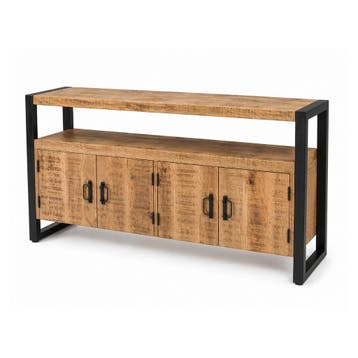 Dressoir Britt 4 deurs mango, Ophalen of Verzenden, Nieuw