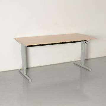 Aspa bureau, eiken napoli blad, 160 x 80 cm, hoogte, Ophalen of Verzenden, Nieuw