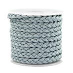 1 meter Trendy plat koord gevlochten silk style 5mm Blue..., Ophalen of Verzenden, Nieuw, Draad