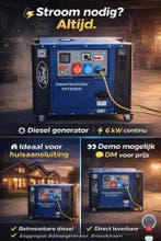 Ford FDT20200 Diesel Generator 6–8 kVA | 230/400V | Nieuw, Elektrisch startend, Dieselolie, Nieuw, Ophalen of Verzenden