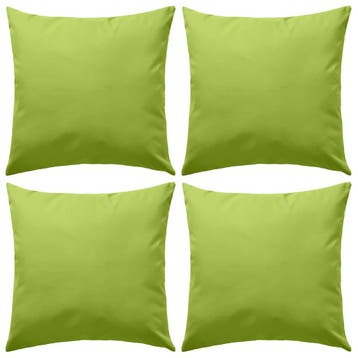 vidaXL Buitenkussens 45x45 cm appeltjesgroen 4 st, Verzenden, Nieuw, Groen
