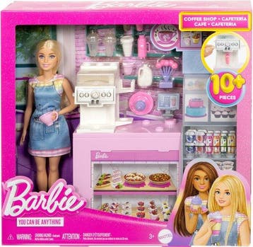 Verpakking beschadigd Barbie Koffiebar - mattel barbie coffe, Verzenden, Nieuw