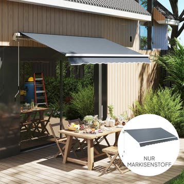 Markiesdoek Markiesstof Met Volant Waterafstotend Vervanging, Tuin en Terras, Verzenden, Nieuw