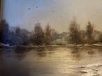 Tammo Lukkien(1939-2018) - Winterlandschap ven en bomen