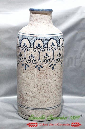 MANIFATTURA CALATINA XIX secolo maiolica policroma decorata