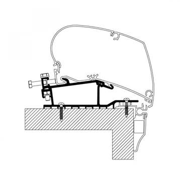 Thule Hobby Caravan Roof Adapter 2009, Caravans en Kamperen, Ophalen of Verzenden, Nieuw