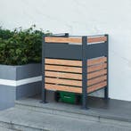[en.casa] Containerombouw Uusikaupunki 120x91x91 cm antracie, Verzenden, Nieuw