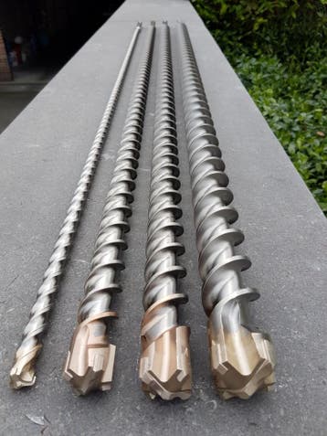 Betonboren SDS-Max met 4 snijkoppen., Doe-het-zelf en Verbouw, Verzenden, Nieuw