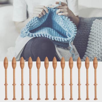 12x Houten Kantklosjes - Antiek & Ambachtelijk Handwerkgeree, Verzenden, Nieuw