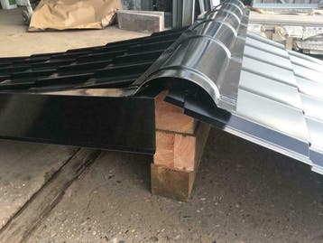 DAKPANPLATEN EN ACCESOIRES, Zwart, Nieuw, 15 m² of meer, Metaal