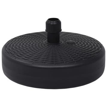 vidaXL Parasolvoet gevuld met zand/water 24 L zwart, Tuin en Terras, Verzenden, Nieuw, Minder dan 1 meter, Parasolvoet