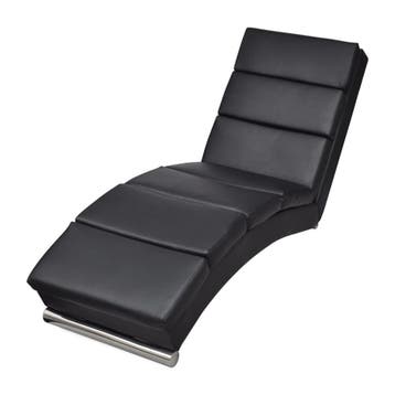 Ligstoel Kunstleer 154cm | Tweedekansje | OP=OP, Eenpersoons, Minder dan 75 cm, 150 tot 200 cm, Ophalen of Verzenden