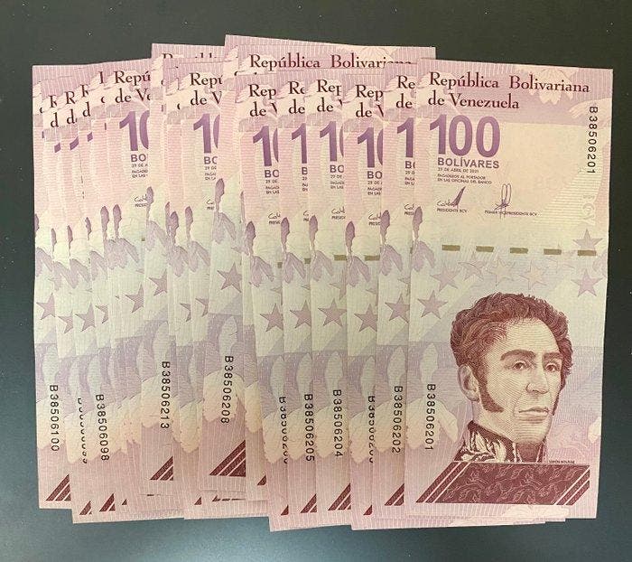 Venezuela. - 25 x 100 Bolivares Digitales - 2023 - Pick NEW, Postzegels en Munten, Bankbiljetten | Europa | Niet-Eurobiljetten