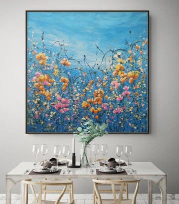 Irina Morisch - Blue garden Nr. 3 - XXL artwork-