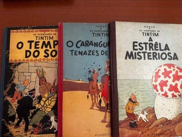 Tintim - A Estrela Misteriosa - 3 Comic - Eerste druk -, Boeken, Nieuw
