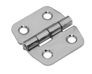 DX Klepscharnier rvs gepolijst vaste pen 40x42 mm, Verzenden, Nieuw