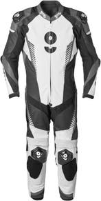 gms GRC-1 Zwart Wit Grijs 1-Delig Motorpak, Nieuw met kaartje, Overall, Gms, Heren